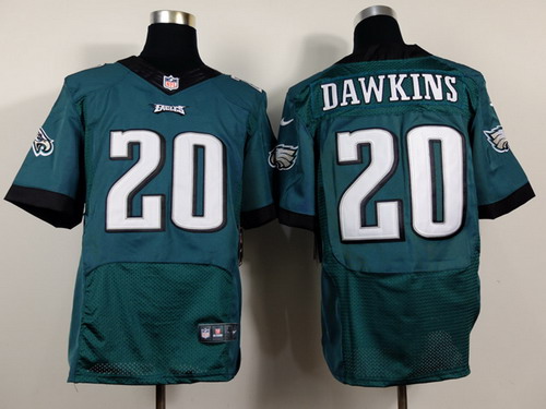 Nike Philadelphia Eagles #20 Brian Dawkins 2014 Dark Green Elite Jersey