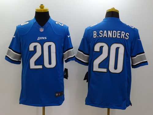 Nike Detroit Lions #20 Barry Sanders Light Blue Limited Jersey