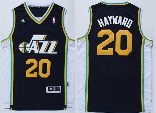 Utah Jazz #20 Gordon Hayward Revolution 30 Swingman Navy Blue Swingman Jersey