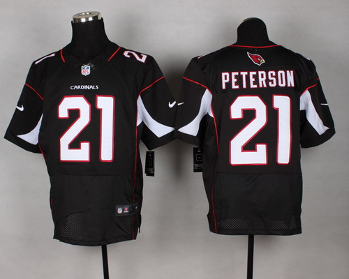 Nike Arizona Cardinals #21 Patrick Peterson Black Elite Jersey