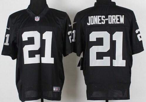 Nike Oakland Raiders #21 Maurice Jones-Drew Black Elite Jersey