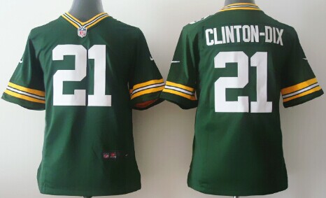 Nike Green Bay Packers #21 Ha Ha Clinton-Dix Green Game Kids Jersey