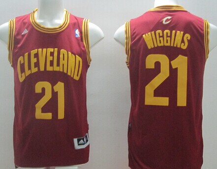 Cleveland Cavaliers #21 Andrew Wiggins Red Swingman Jersey