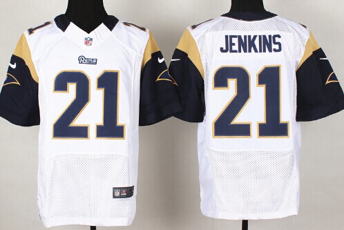 Nike St. Louis Rams #21 Janoris Jenkins White Elite Jersey