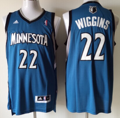 Minnesota Timberwolves #22 Andrew Wiggins Revolution 30 Swingman Blue Jersey