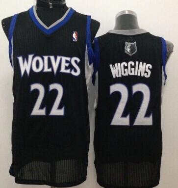 Minnesota Timberwolves #22 Andrew Wiggins Black Swingman Jersey