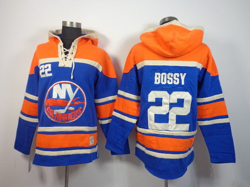 Old Time Hockey New York Islanders #22 Mike Bossy Light Blue Hoodie