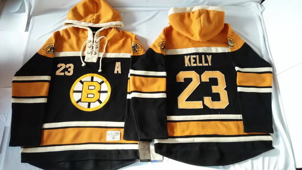 Old Time Hockey Boston Bruins #23 Chris Kelly Black Hoodie