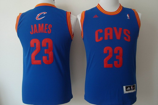 Cleveland Cavaliers #23 LeBron James Light Blue Kids Jersey