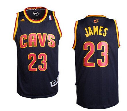 Cleveland Cavaliers #23 LeBron James Revolution 30 Swingman Navy Blue Jersey