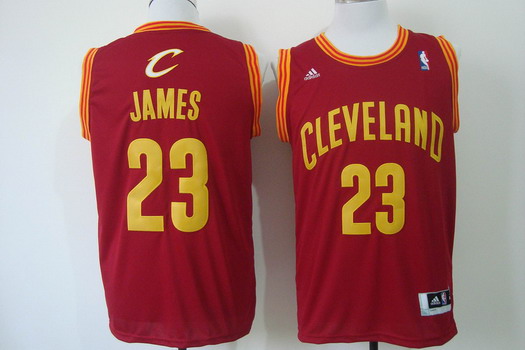 Cleveland Cavaliers #23 LeBron James Revolution 30 Swingman Red Jersey