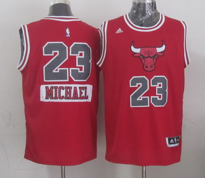 Chicago Bulls #23 Michael Jordan Revolution 30 Swingman 2014 Christmas Day White Jersey