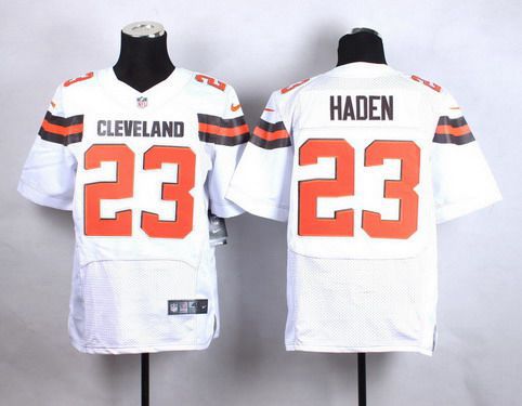 Nike Cleveland Browns #23 Joe Haden 2015 White Elite Jersey