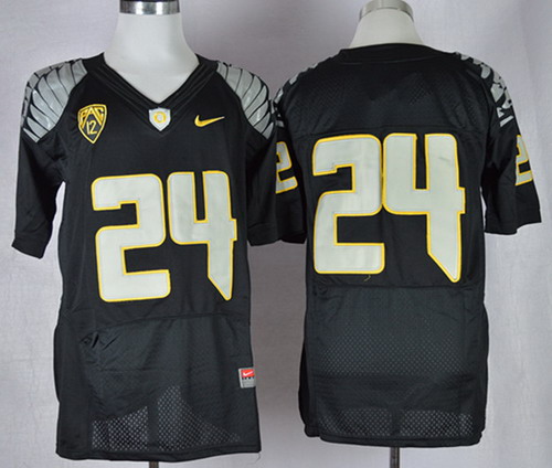 Oregon Ducks #24 Thomas Tyner 2013 Black Elite Jersey