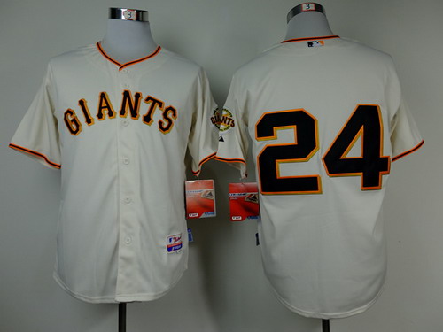 San Francisco Giants #24 Willie Mays Cream Cool Base Jersey