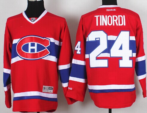 Montreal Canadiens #24 Jarred Tinordi Red CH Jersey 