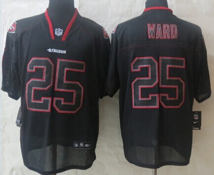 Nike San Francisco 49ers #25 Jimmie Ward Lights Out Black Elite Jersey