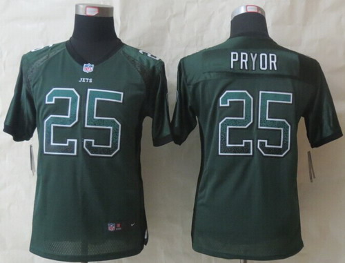 Nike New York Jets #25 Calvin Pryor Drift Fashion Green Kids Jersey