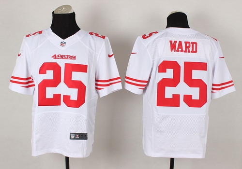 Nike San Francisco 49ers #25 Jimmie Ward White Elite Jersey