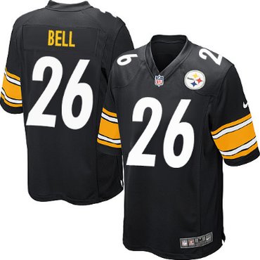 Nike Pittsburgh Steelers #26 LeVeon Bell Black Game Jersey