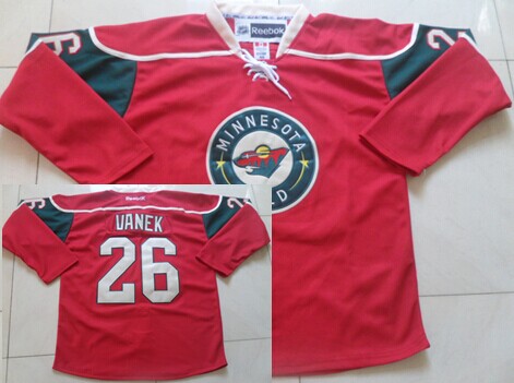 Minnesota Wild #26 Thomas Vanek Red Jersey