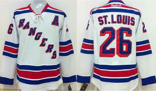 New York Rangers #26 Martin St. Louis White Jersey