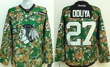 Chicago Blackhawks #27 Johnny Oduya 2014 Camo Jersey