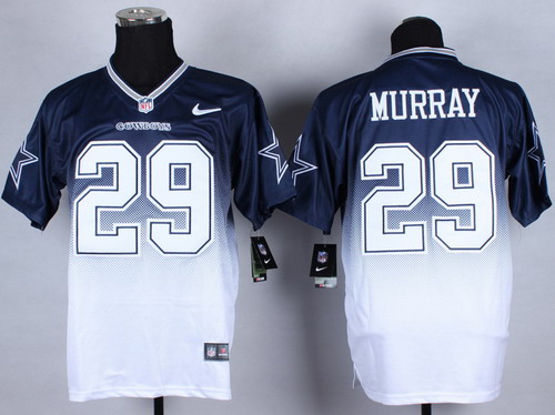 Nike Dallas Cowboys #29 DeMarco Murray Blue/White Fadeaway Elite Jersey