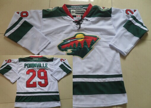 Minnesota Wild #29 Jason Pominville White Jersey