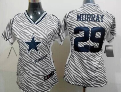 Nike Dallas Cowboys #29 DeMarco Murray 2012 Womens Zebra Fashion Jersey