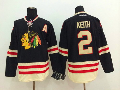 Chicago Blackhawks #2 Duncan Keith 2015 Winter Classic Black Jersey
