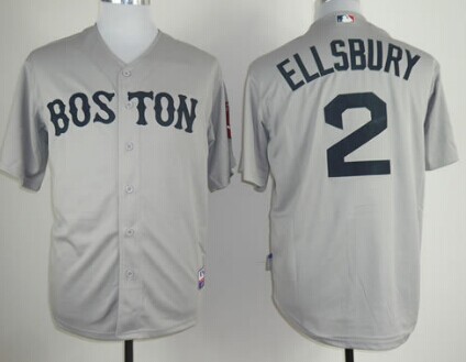 Boston Red Sox #2 Jacoby Ellsbury Gray Kids Jersey