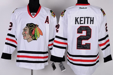 Chicago Blackhawks #2 Duncan Keith White Jersey