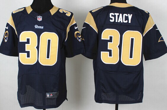 Nike St. Louis Rams #30 Zac Stacy Navy Blue Elite Jersey