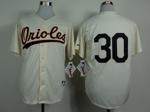 Baltimore Orioles #30 Chris Tillman 1954 Cream Jersey