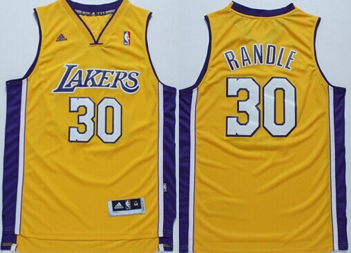 Los Angeles Lakers #30 Julius Randle Revolution 30 Swingman Yellow Jersey 