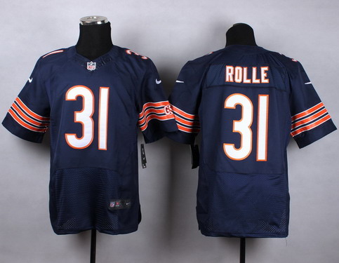 Nike Chicago Bears #31 Antrel Rolle Blue Elite Jersey