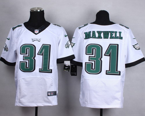 Nike Philadelphia Eagles #31 Byron Maxwell 2014 White Elite Jersey