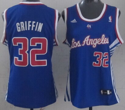 Los Angeles Clippers #32 Blake Griffin Blue Womens Jersey