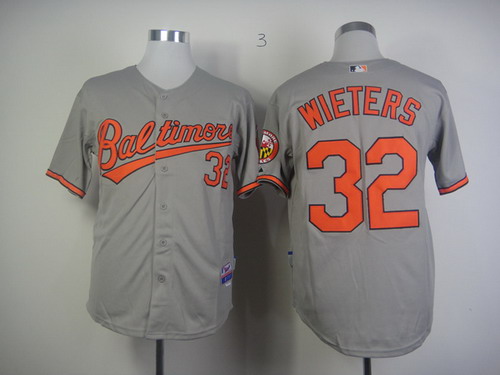 Baltimore Orioles #32 Matt Wieters Gray Jersey