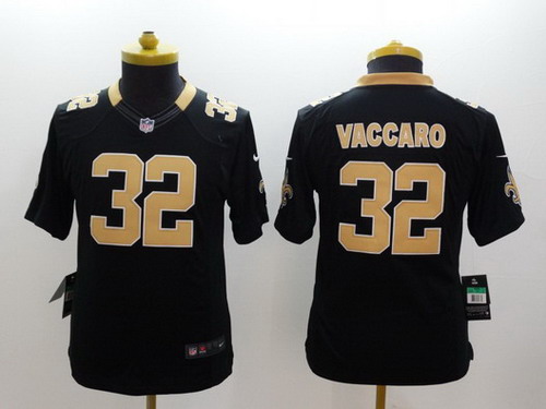 Nike New Orleans Saints #32 Kenny Vaccaro Black Limited Kids Jersey