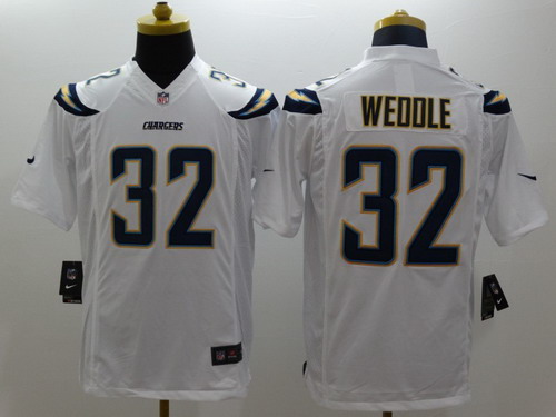 Nike San Diego Chargers #32 Eric Weddle 2013 White Limited Jersey