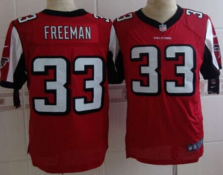 Nike Atlanta Falcons #33 Devonta Freeman Red Elite Jersey