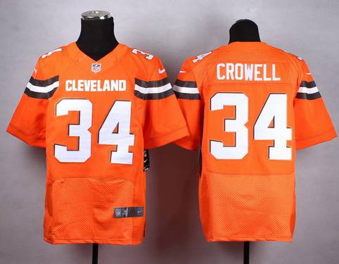 Nike Cleveland Browns #34 Isaiah Crowell 2015 Orange Elite Jersey