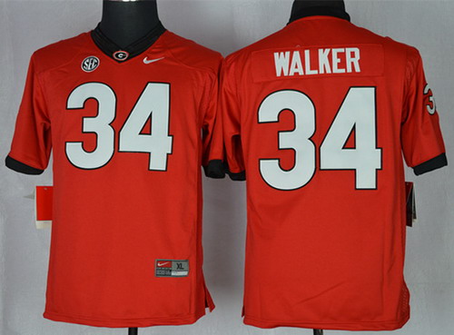 Georgia Bulldogs #34 Herschel Walker 2014 Red Limited Jersey