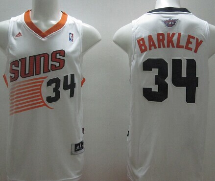 Phoenix Suns #34 Charles Barkley Revolution 30 Swingman White Jersey