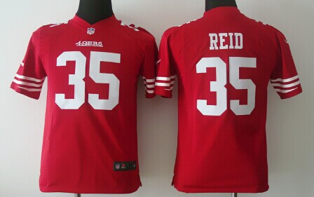 Nike San Francisco 49ers #35 Eric Reid Red Game Kids Jersey