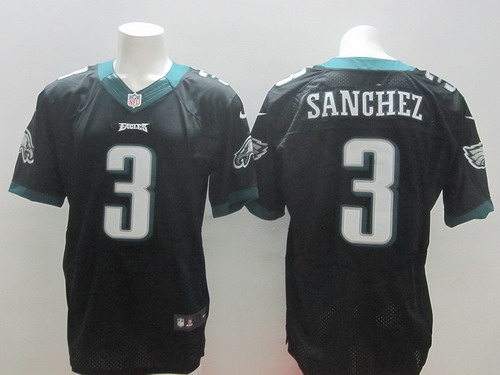 Nike Philadelphia Eagles #3 Mark Sanchez 2014 Black Elite Jersey