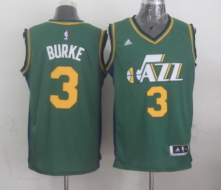 Utah Jazz #3 Trey Burke Revolution 30 Swingman 2014 New Green Swingman Jersey