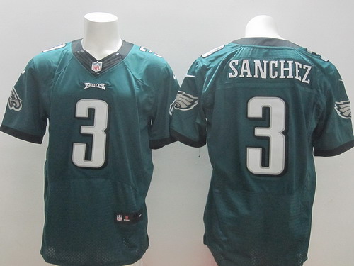 Nike Philadelphia Eagles #3 Mark Sanchez 2014 Dark Green Elite Jersey